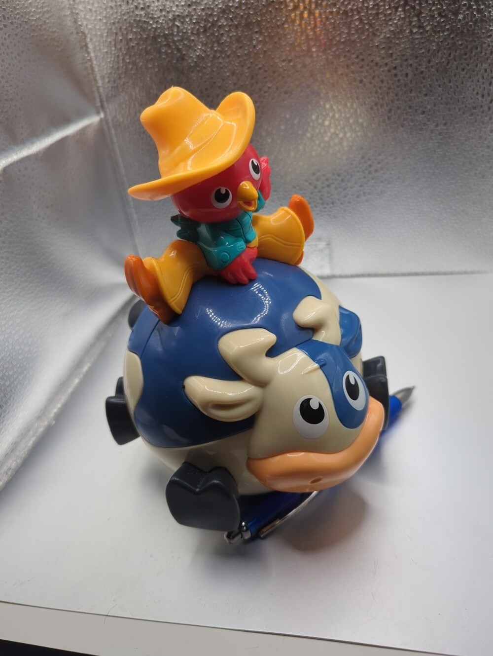 Bright Stars Cowboy Bird On Cow